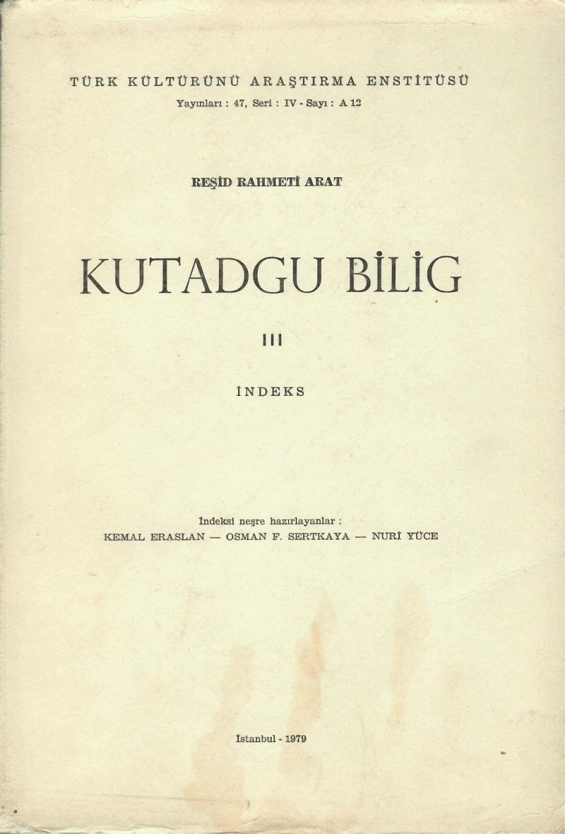 KUTADGU BİLİG | Türkıstanlı Kütüphanesi