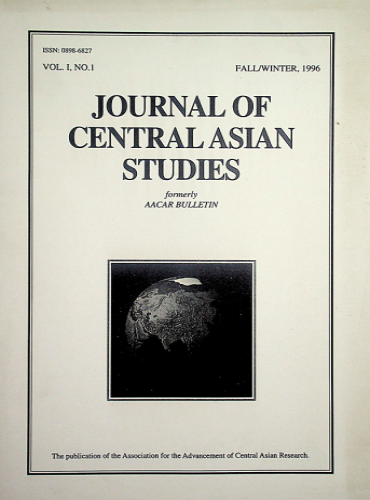 Journal Of Central Asian Studies | Library Of Turkistani