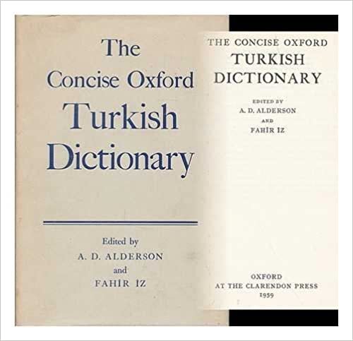 The Concise oxford Turkish Dictionary | Library of Turkistani